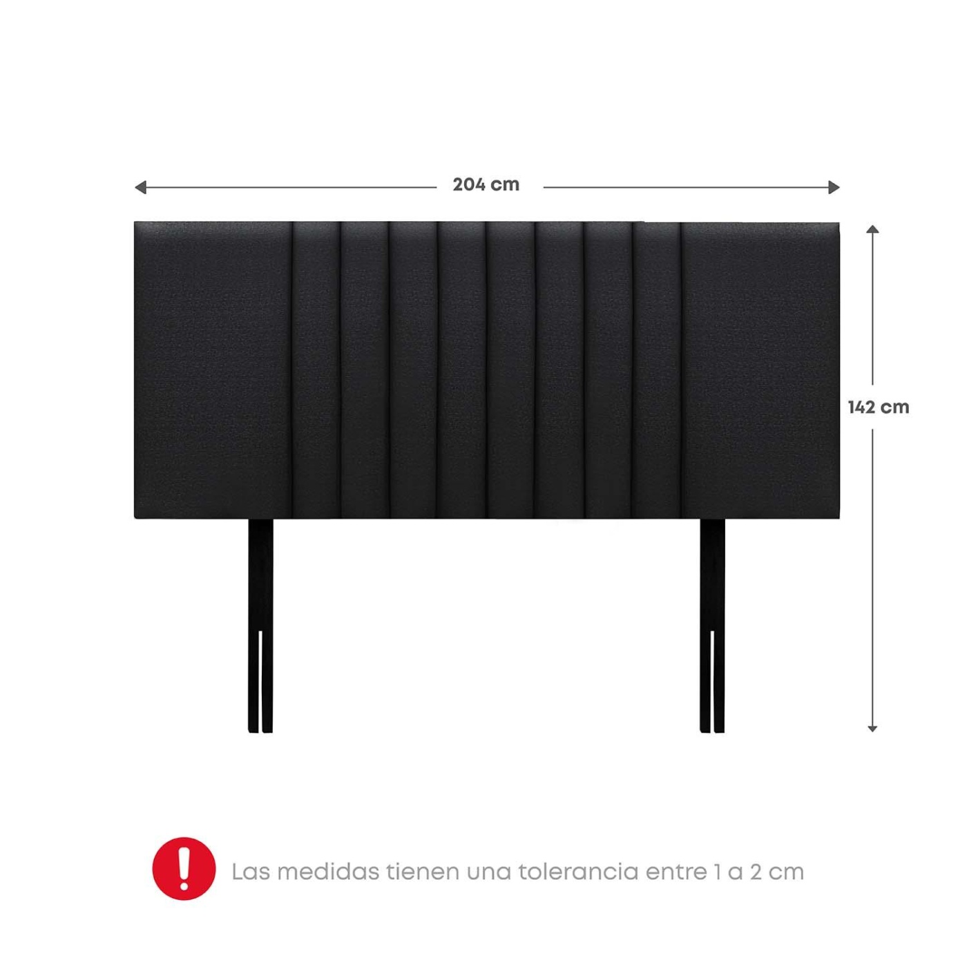 CABECERA RIZZOLI SPRING KING GRIS - 2