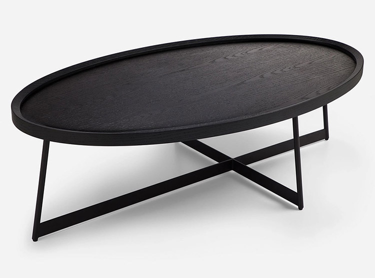 MESA CENTRO ROSEN LIBERTY NEGRO 70X120 CM - 4