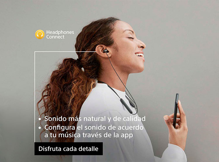 AUDÍFONOS SONY IN-EAR WI-C100 BLUETOOTH NEGRO - 4