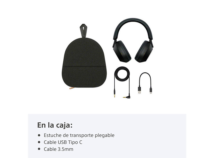 AUDÍFONOS SONY OVER-EAR WH-1000XM5 NOISE CANCELLING PLATA - 3