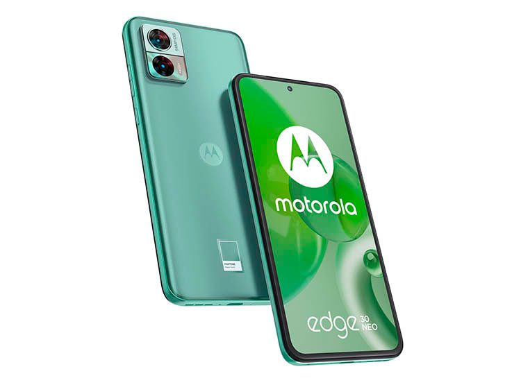 Portafoglio Magnetico Per Motorola Moto Edge 30 Neo/Lite: Custodia In Pelle Morbida Con Supporto Regolabile E Slot Porta Carte – Blu Elegante