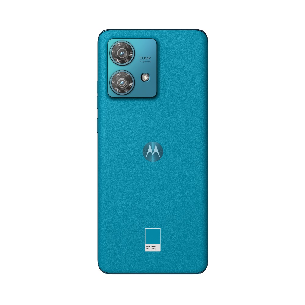 BEEJTUNY Cover per Motorola Edge 40 Neo con Anello, Custodia Protettiva Magnetica con Protezione Obiettivo, Case Antiurto con Supporto Girevole a 360°. Blu