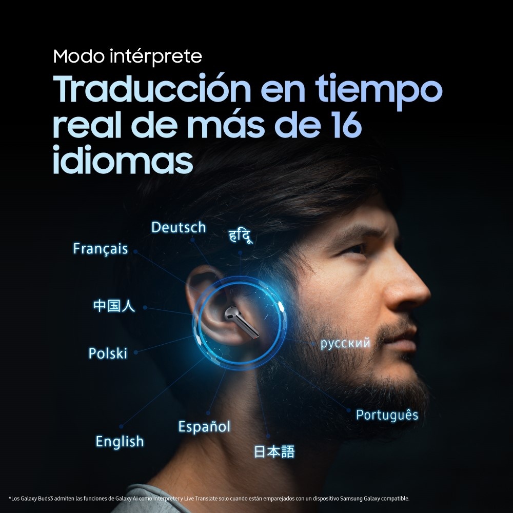 AUDÍFONO SAMSUNG TRUE WIRELESS GALAXY BUDS3 BLUETOOTH - 6