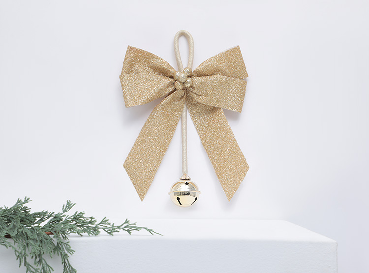 ADORNO NAVIDEÑO ÁRBOL RIPLEY HOME LAZO ORO - 1