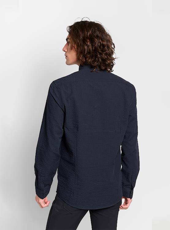 Camisa para Hombre Manga Corta Azul Marino IMP-78133 main image 0