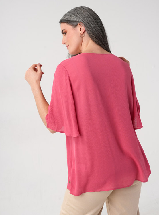 BLUSA MANGA MARIPOSA MUJER AZIZ DODO