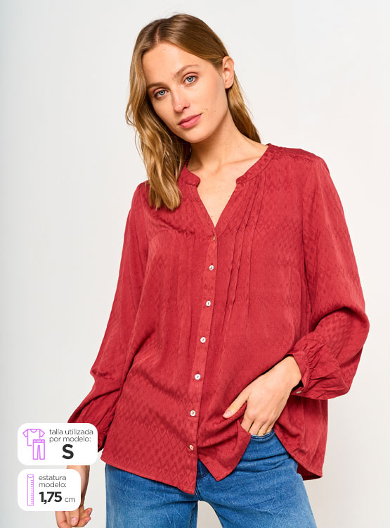 Blusa Sexy De Escote Cuadrado , Manga Larga Para Dama