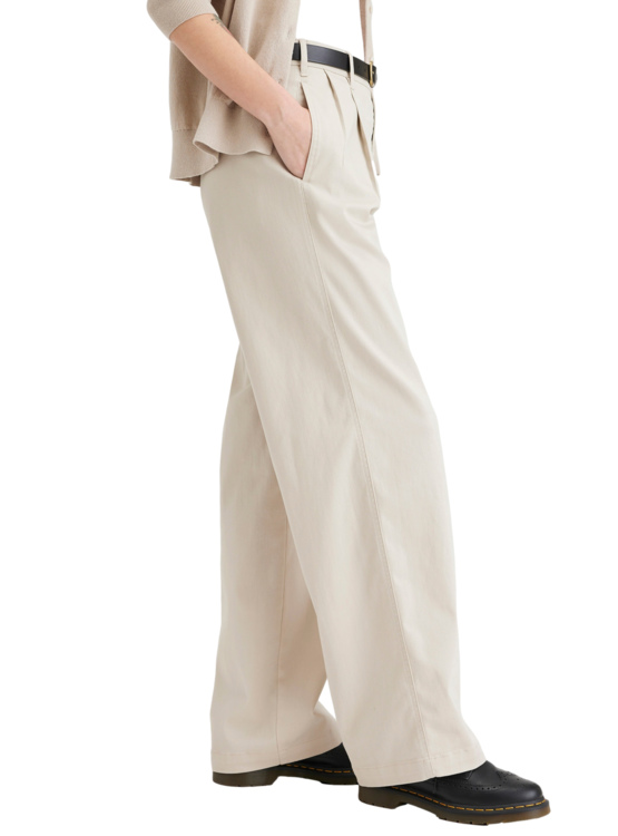 PANTALÓN URBANO WIDELEG MUJER DOCKERS CREMA A7254-0002 HIGH PLEATED - 2