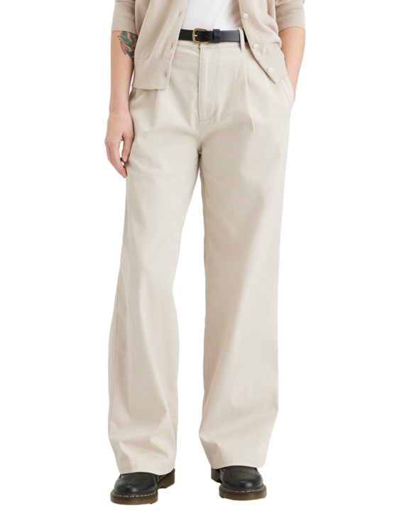 PANTALÓN URBANO WIDELEG MUJER DOCKERS CREMA A7254-0002 HIGH PLEATED - 1