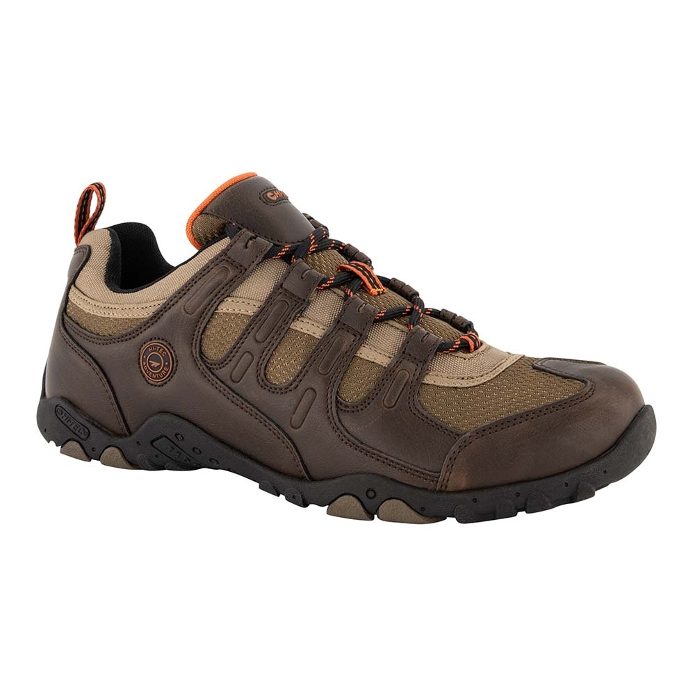 Hi-Tec Quadra II Scarpe Da Trekking Uomo - Pelle Scamosciata E Mesh, Suola In Gomma, Ideali Per Escursioni E Passeggiate
