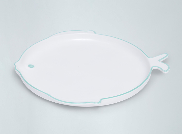 FUENTE RIPLEY HOME MALDIVAS APERITIVO PEZ REDONDA L PORCELANA - 1