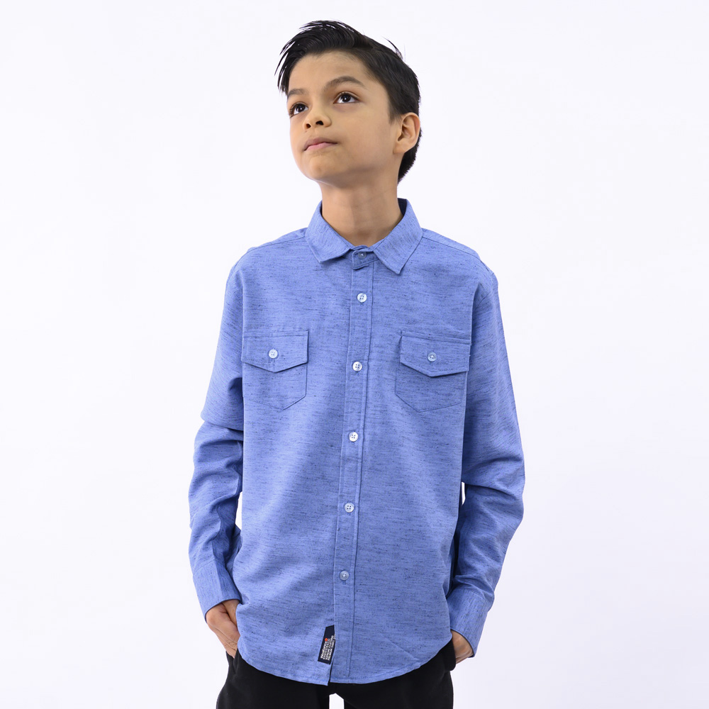 CAMISA NIÑO WOALLANCE CELESTE OASIS I23 - 4