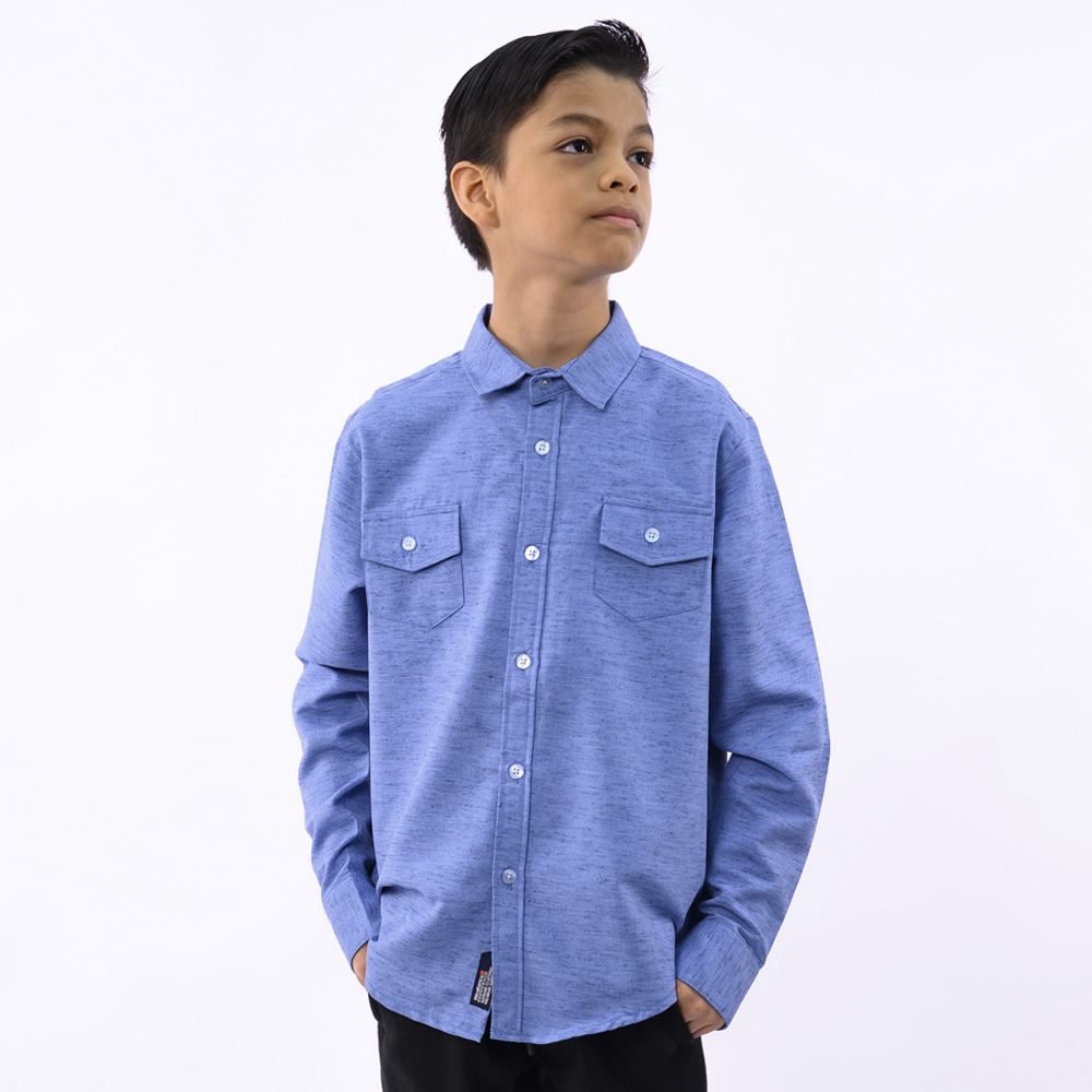 CAMISA NIÑO WOALLANCE CELESTE OASIS I23 - 1