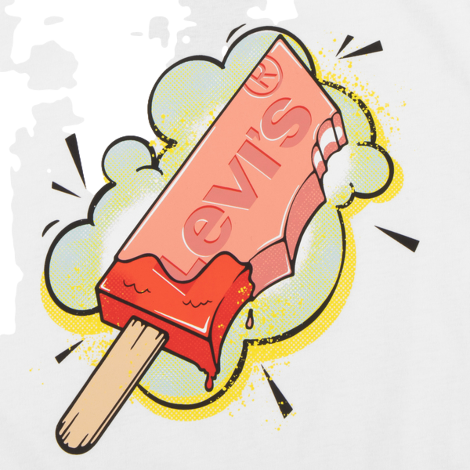 Levi's Kids Poster Logo V-Neck T-Shirt Für Jungen 2-8 Jahre – Aus Bio-Baumwolle, Kurze Ärmel