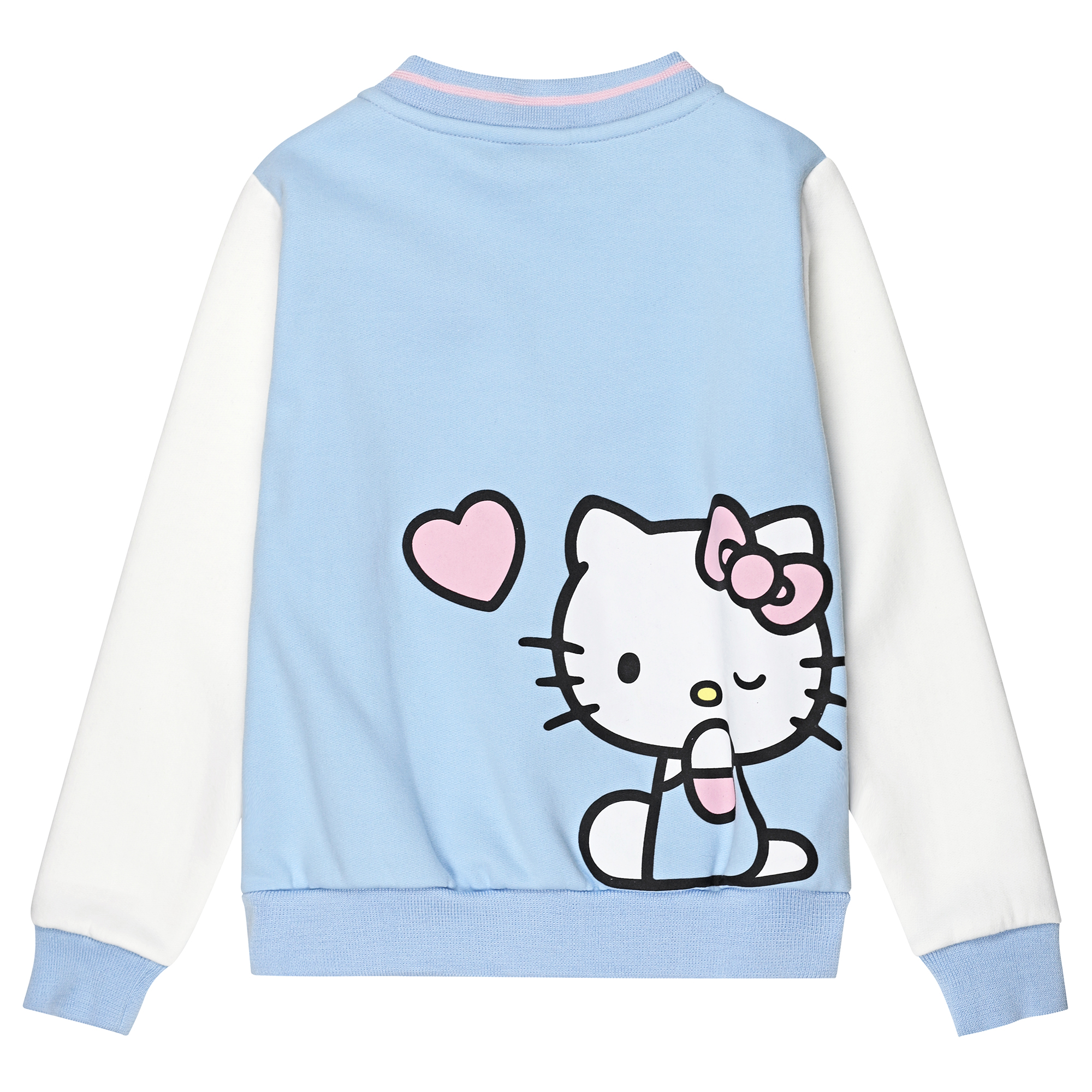 CASACA MANGA LARGA ALGODÓN NIÑA HELLO KITTY CELESTE BA8657R