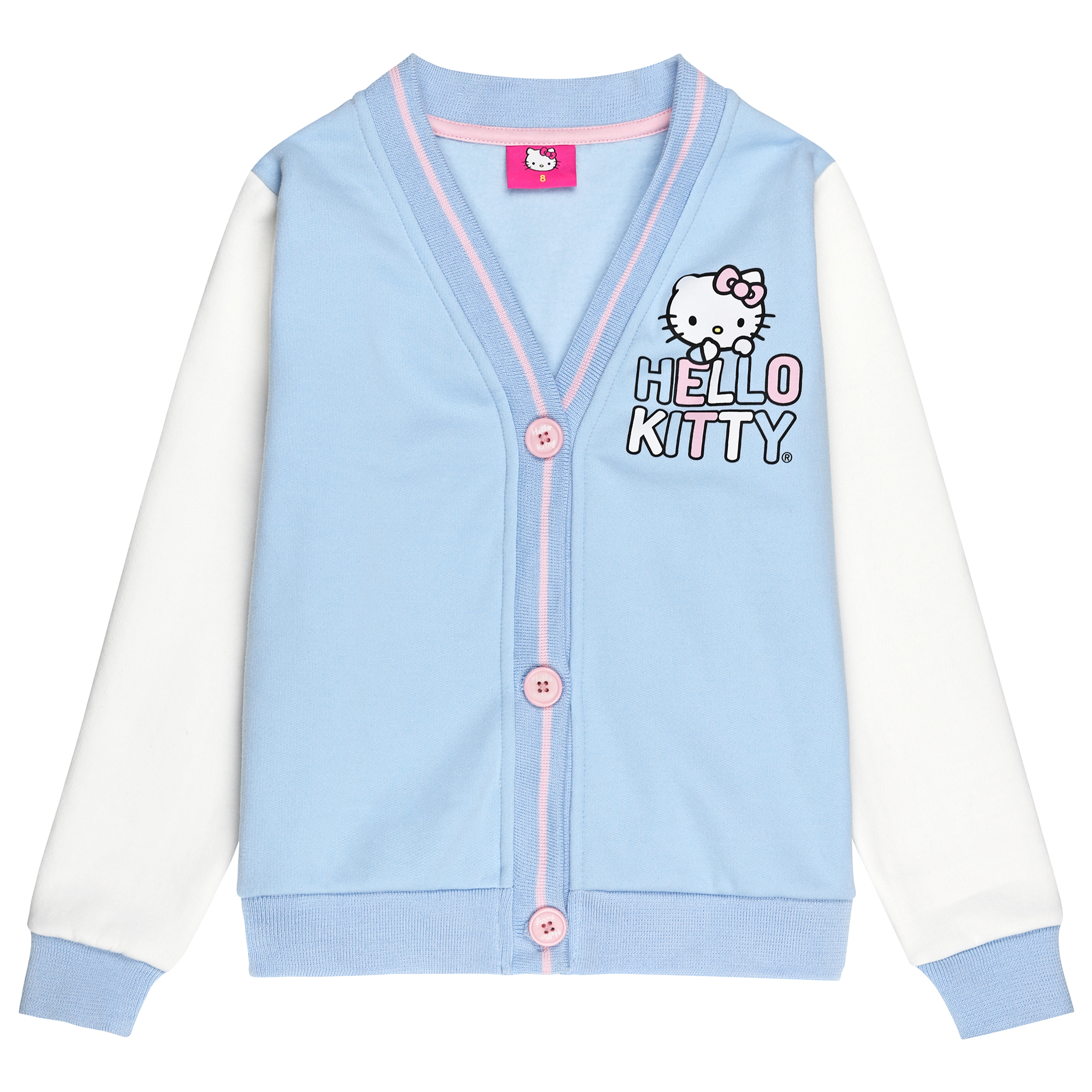 CASACA MANGA LARGA ALGODÓN NIÑA HELLO KITTY CELESTE BA8657R