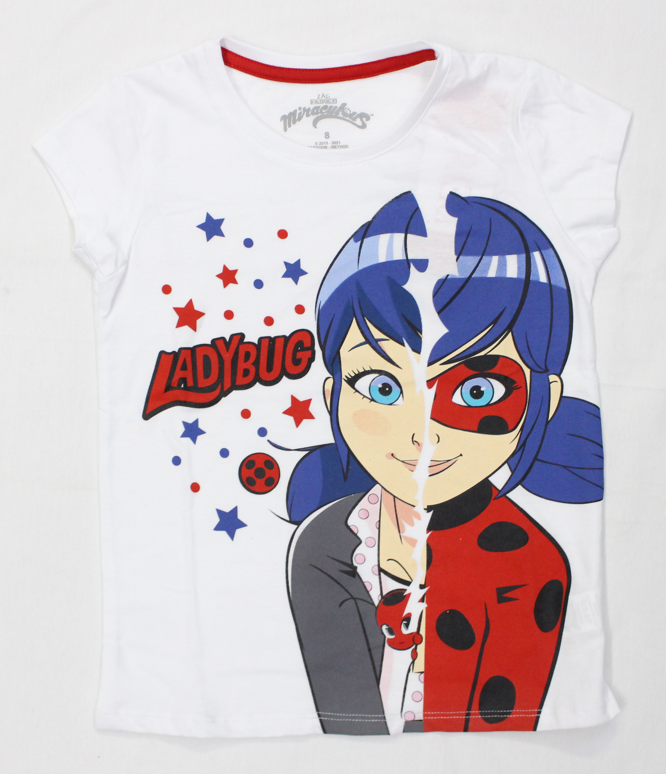 Miraculous Ladybug X SHEIN Camiseta de manga corta informal Miraculous Ladybug X SHEIN Camiseta de manga corta informal