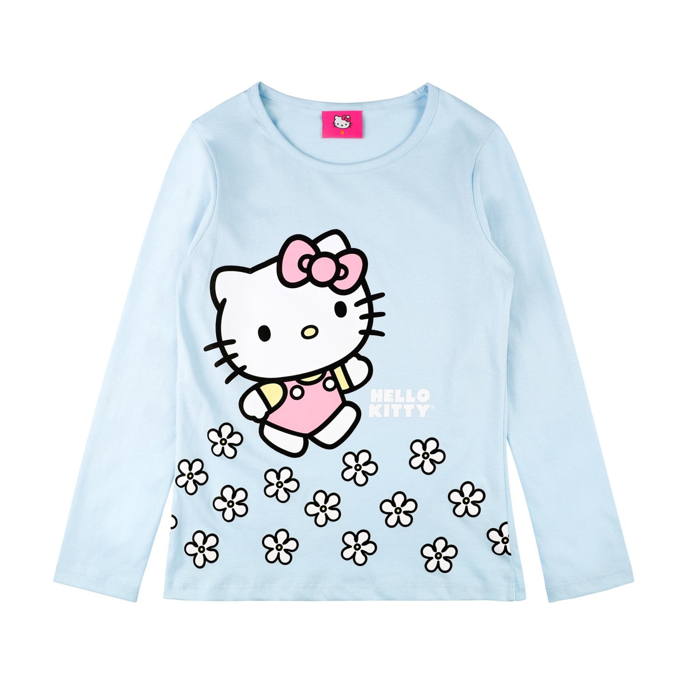 Ripley - POLO MANGA LARGA ALGODÓN NIÑA HELLO KITTY CELESTE BA7036R