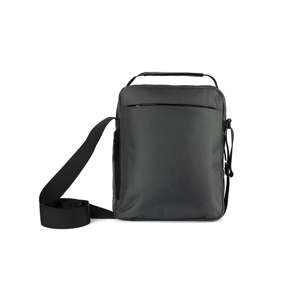 Baseus Bolso Easy Journey - Borsa Uomo/Donna In Pelle Sintetica, Colore Grigio Scuro, Chiusura Zip, Fodera In Poliestere, Compatta E Versatile - 2