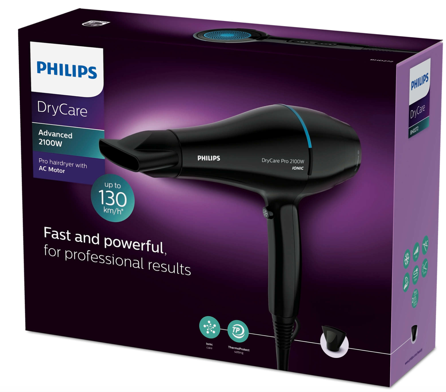 Ripley - SECADORA DE CABELLO PROFESIONAL PHILIPS 2100 W CON IONIZADOR BHD272
