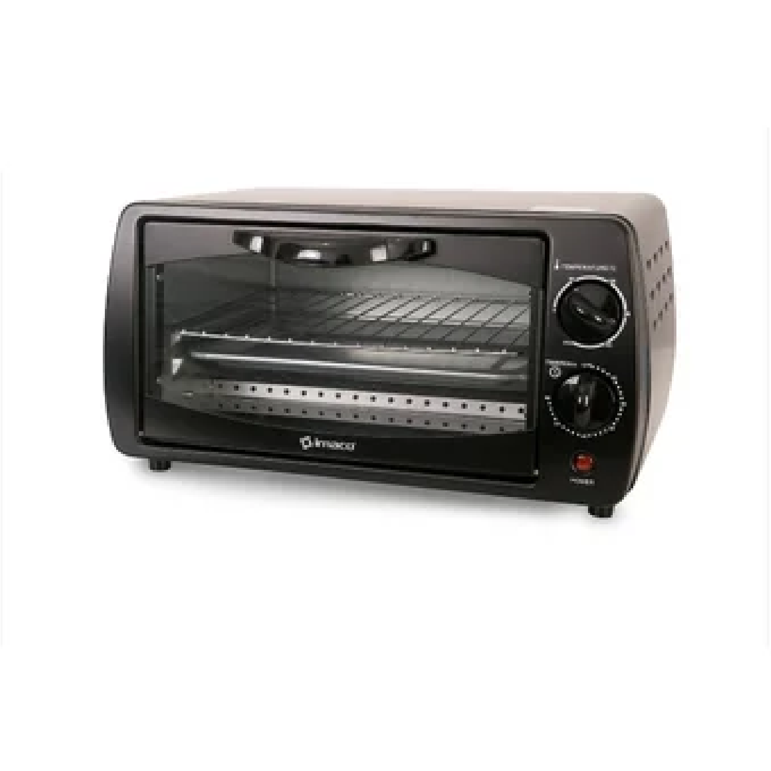 Ripley - HORNO ELÉCTRICO IMACO 9 LITROS CON TIMER HE900B - NEGRO