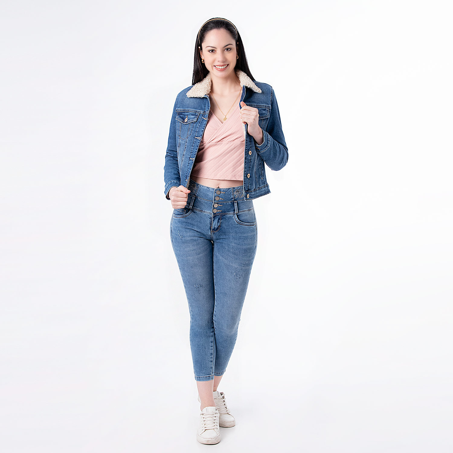 Ripley - CASACA PIONIER DENIM STRETCH C/FORRO ZARYM