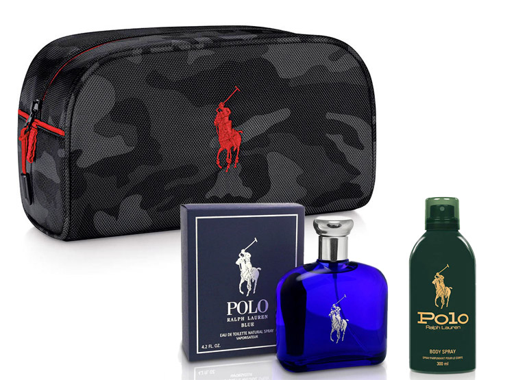 RALPH LAUREN SET BLUE EDT 125ML+NECESER+BL 300ML