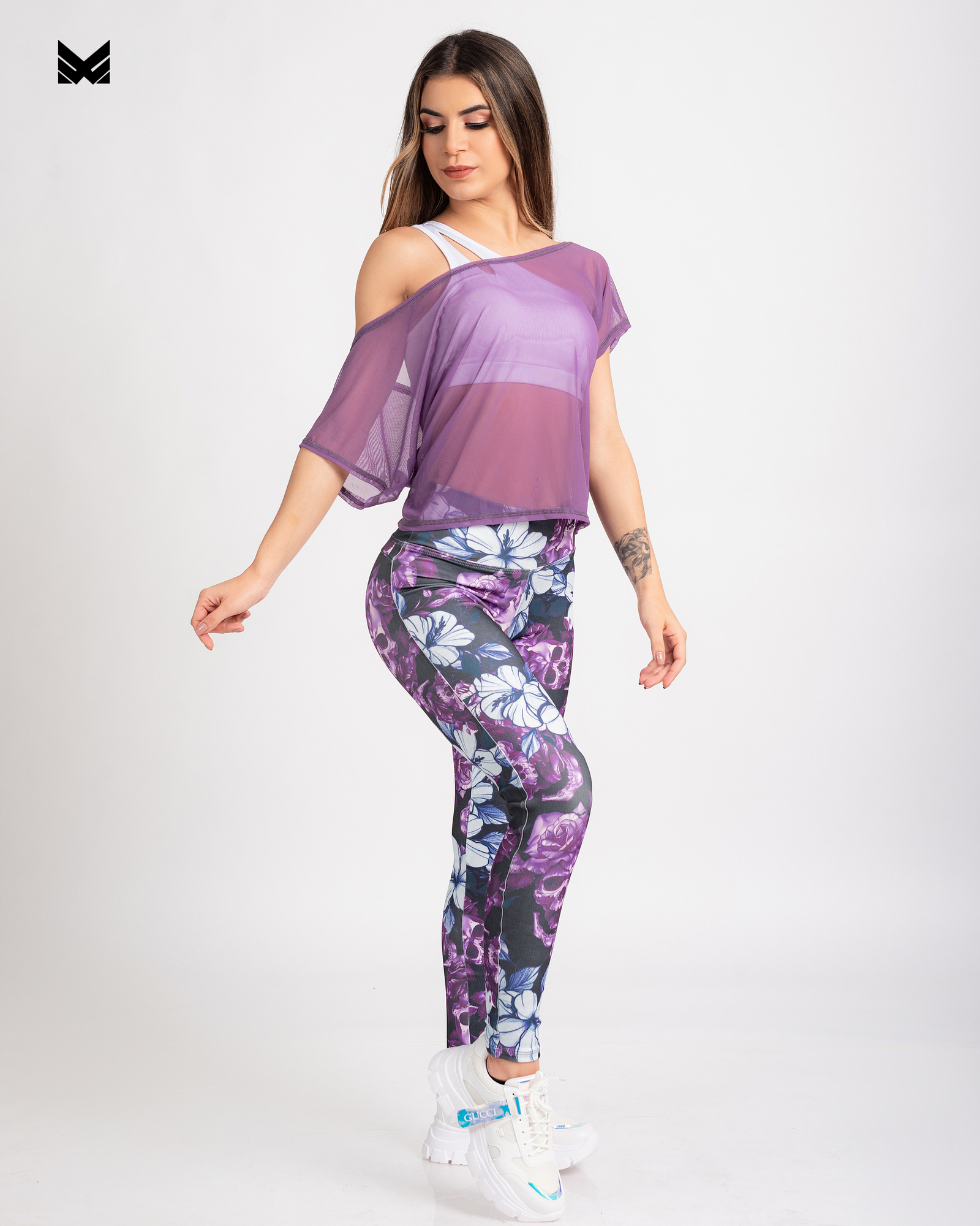 Ripley - LEGGING PRINT PURPLE SKULL
